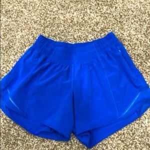 Lululemon blue hotty hot shorts